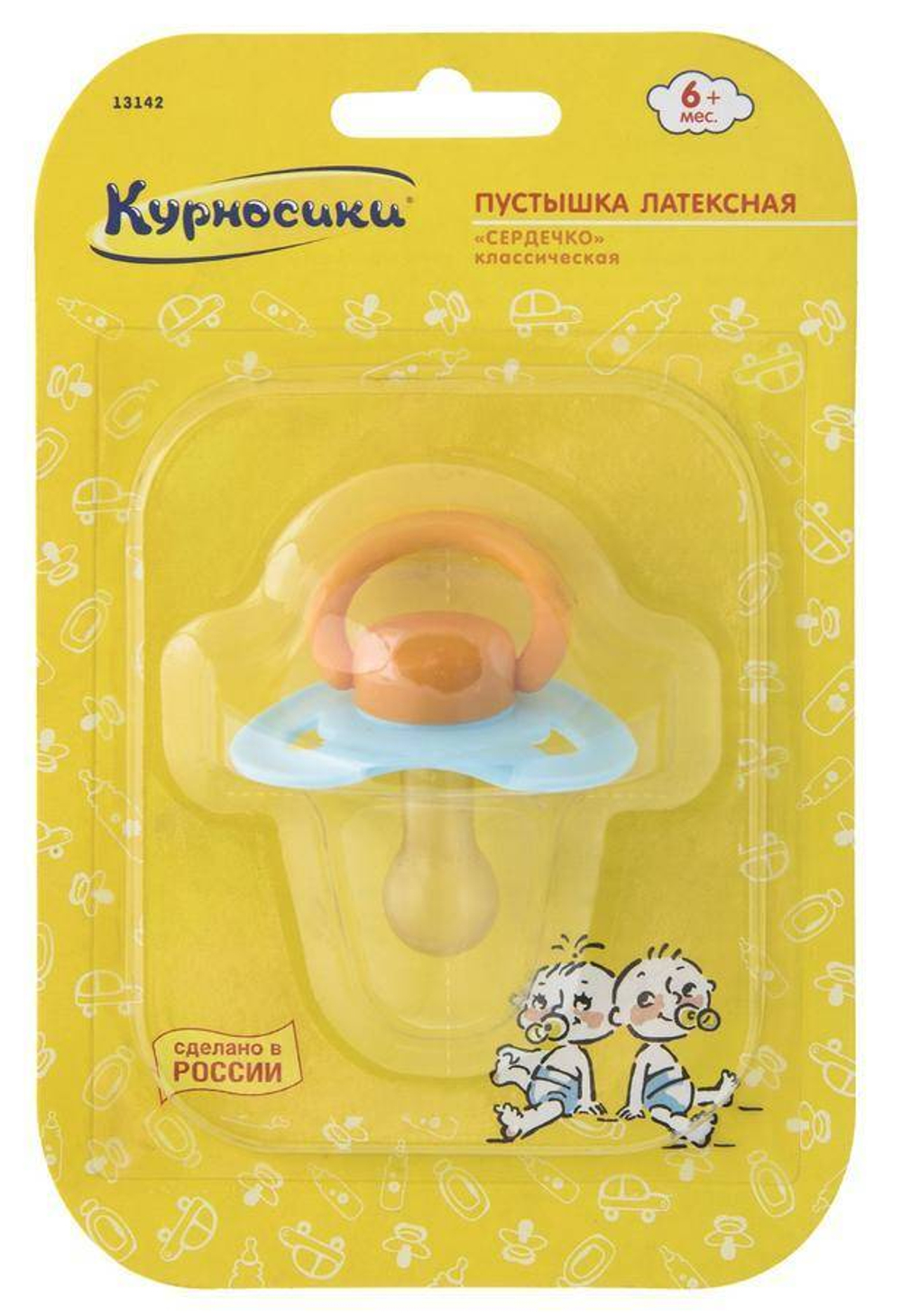 Курносики соска-пустышка латекс 6+ 2шт