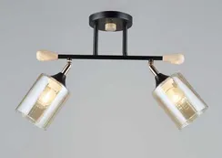 5068/2 BK+WOOD (6) Люстра (RL)