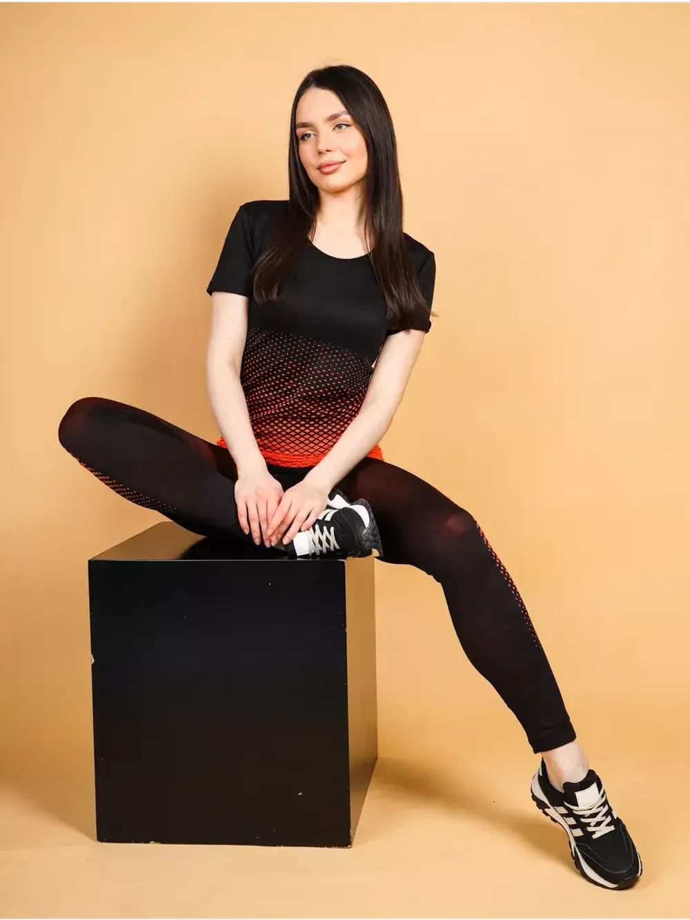 Леггинсы спортивные лосины тайтсы утягивающие пушап