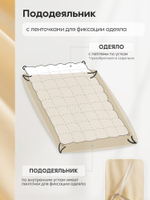 КПБ Однотонный Сатин Элитный на резинке OCER010, Семейный, 4 наволочки, простынь 160*200*30