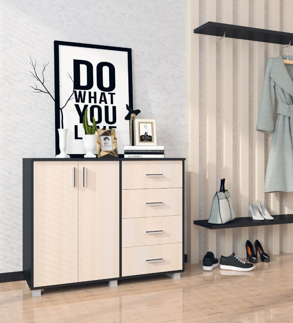 Комод № 16 венге/млечный дуб