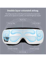 Массажер для глаз Rims, электрический, для сна и отдыха, с подогревом, складной, белый