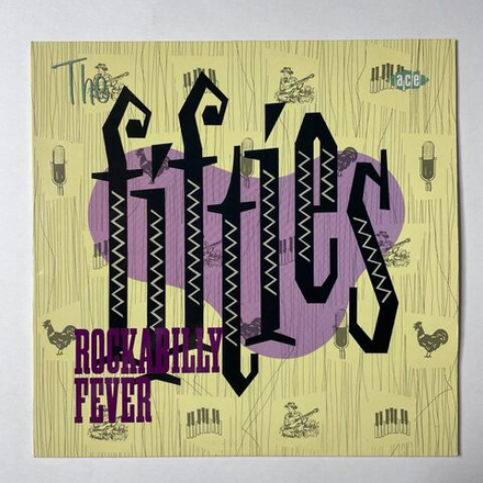 Винтажная виниловая пластинка LP The Fifties Rockabilly Fever (UK 1989)