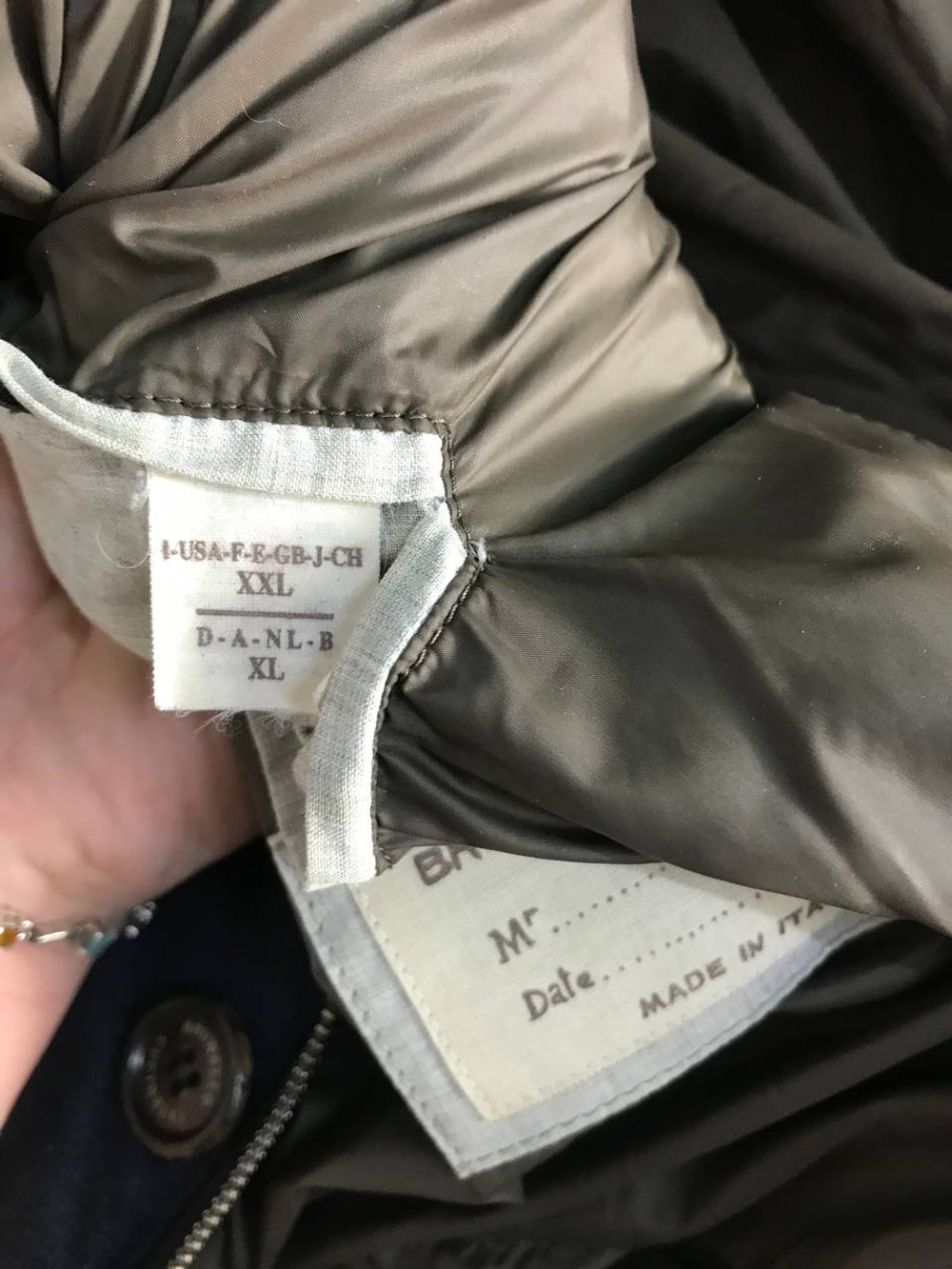 Куртка Brunello Cucinelli лаконичная, маркировка XL, визуально на 52 размер