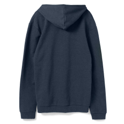Толстовка с капюшоном унисекс Hoodie, синий меланж