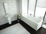 Акриловая ванна Aquatek Eco-friendly Мия 180x80 MIY180-0000001 без панелей, каркаса и слив-перелива
