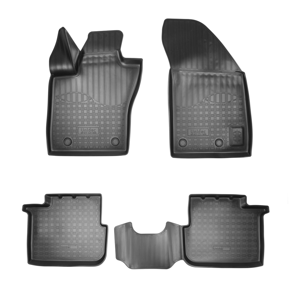 Ковры в салон Norplast/Unidec для Fiat Tipo в кузове HB/WAG (2015-), Черный, арт.NPA11-C21-866