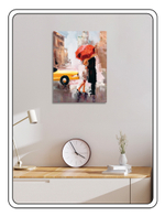 Картина "Поцелуй под дождём"