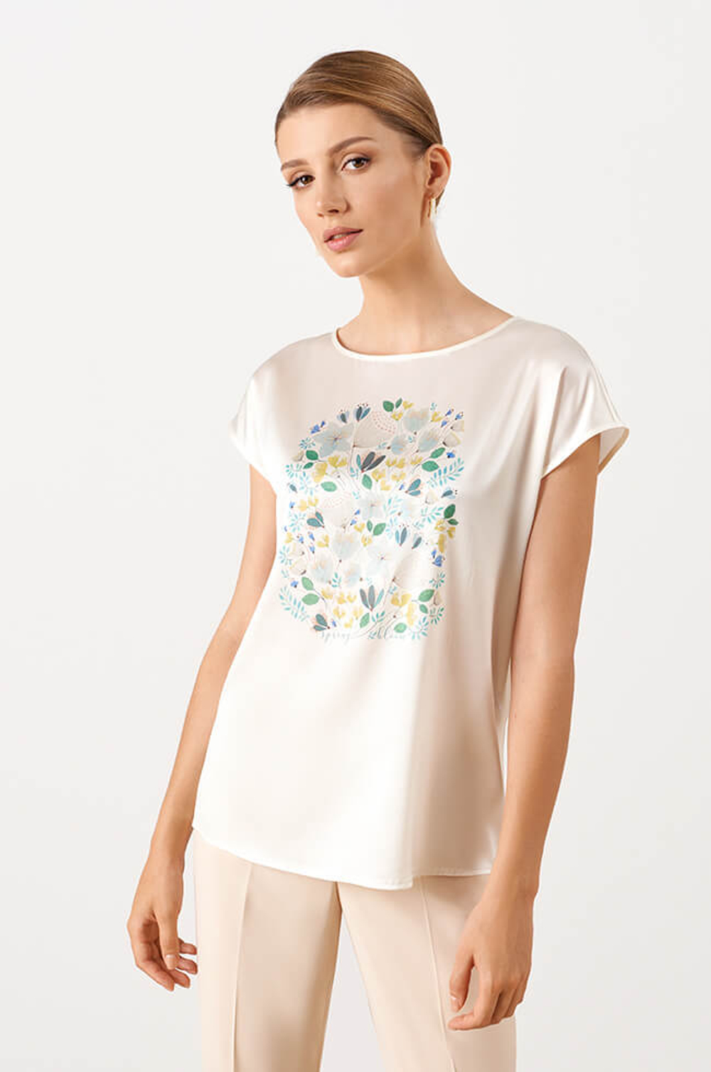 23040 Блузка женская (молочный)