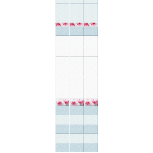 Панель ПВХ Novita 3D Ледяная роза фон 2700х250мм