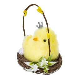 GAEM Изделие декоративное "Гнездо пасхальное" (блок 12 шт), L9 W9 H10 см, 3в.