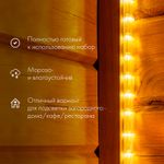 Дюралайт LED фиксинг (2W), 24 LED/м, теплый белый, 20 м