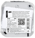 TORS Переключатель одноклавишный с индикацией 10А IP55 TS102 графит IEK