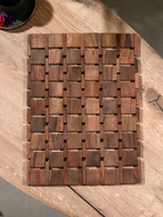 Салфетка сервировочная из тикового дерева, 40х30х0,7 см