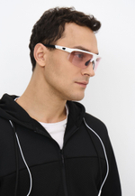 Спортивные очки с диоптриями GOG Kilo / White-Black / Photochromic Pink-Smoke Lens