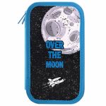 Пенал ЮНЛАНДИЯ, 2 отделения, ламинированный картон, конгрев, 19х11 см, "Space smile", 270890