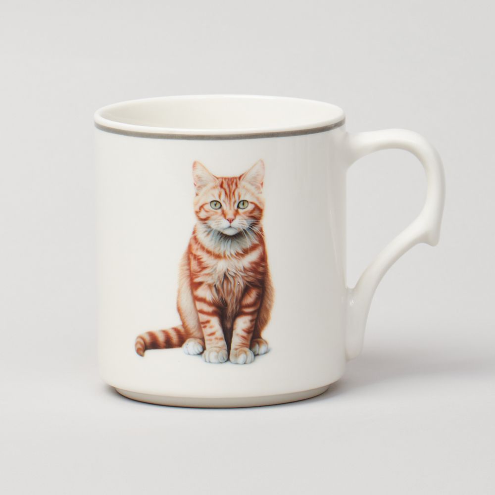 НАБОР КРУЖЕК "MEOW" 4ШТ НА ПОДСТАВКЕ 368МЛ. (КОР=8ШТ.)