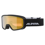 Очки горнолыжные ALPINA Scarabeo S Q-Lite Black Matt/Q-Lite Gold S2 (б/р)