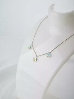 Колье Миражи с кристаллами-хамелеонами Swarovski