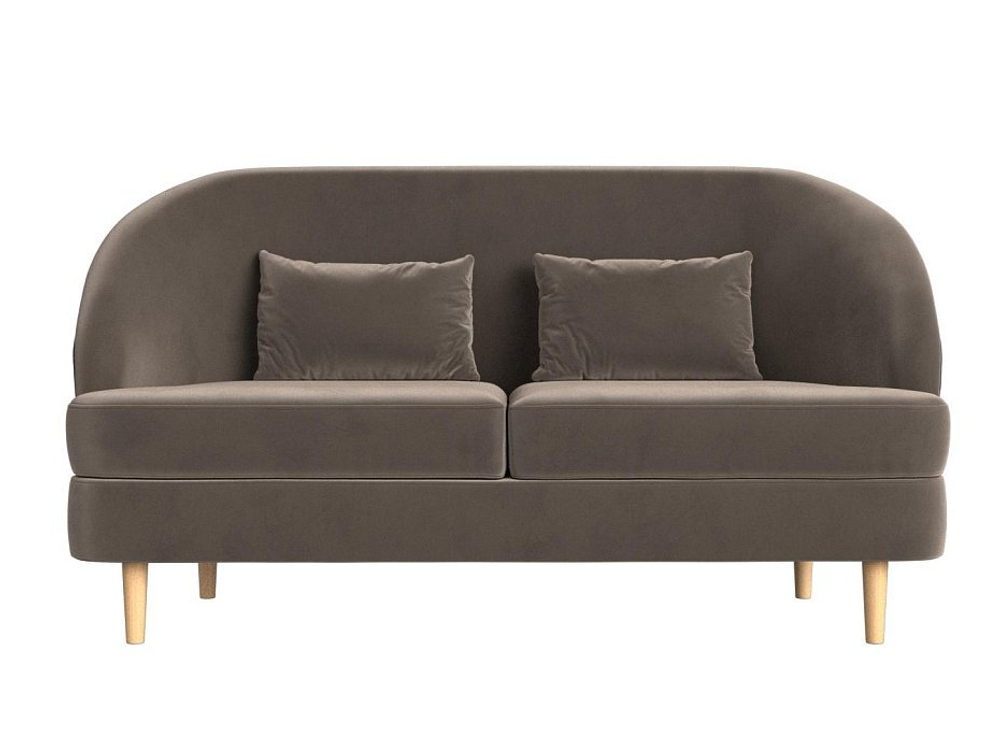 Кушетка Атико, Коричневый, Велюр, 109887