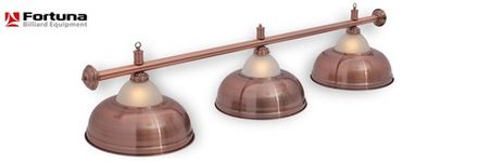 Светильник Fortuna Crown Red Bronze 3 плафона