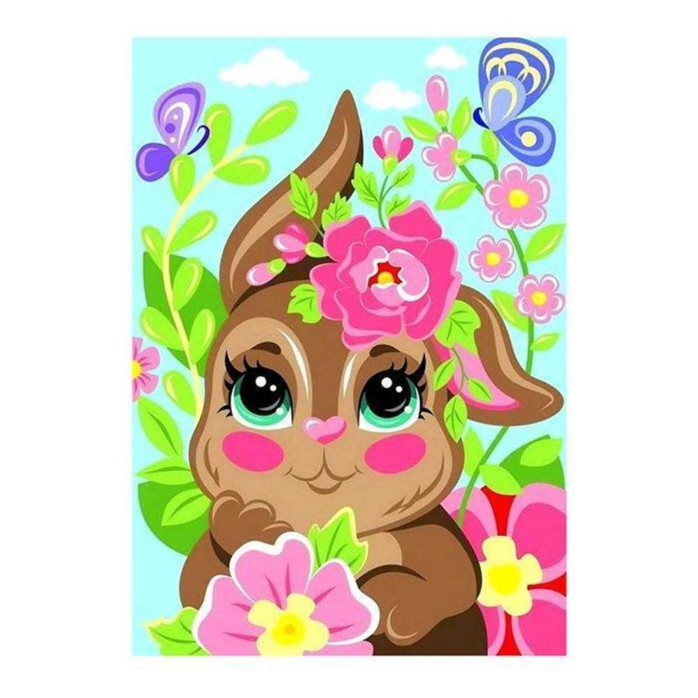 Картина по номерам для малышей "Весенний зайчик" (Lori)