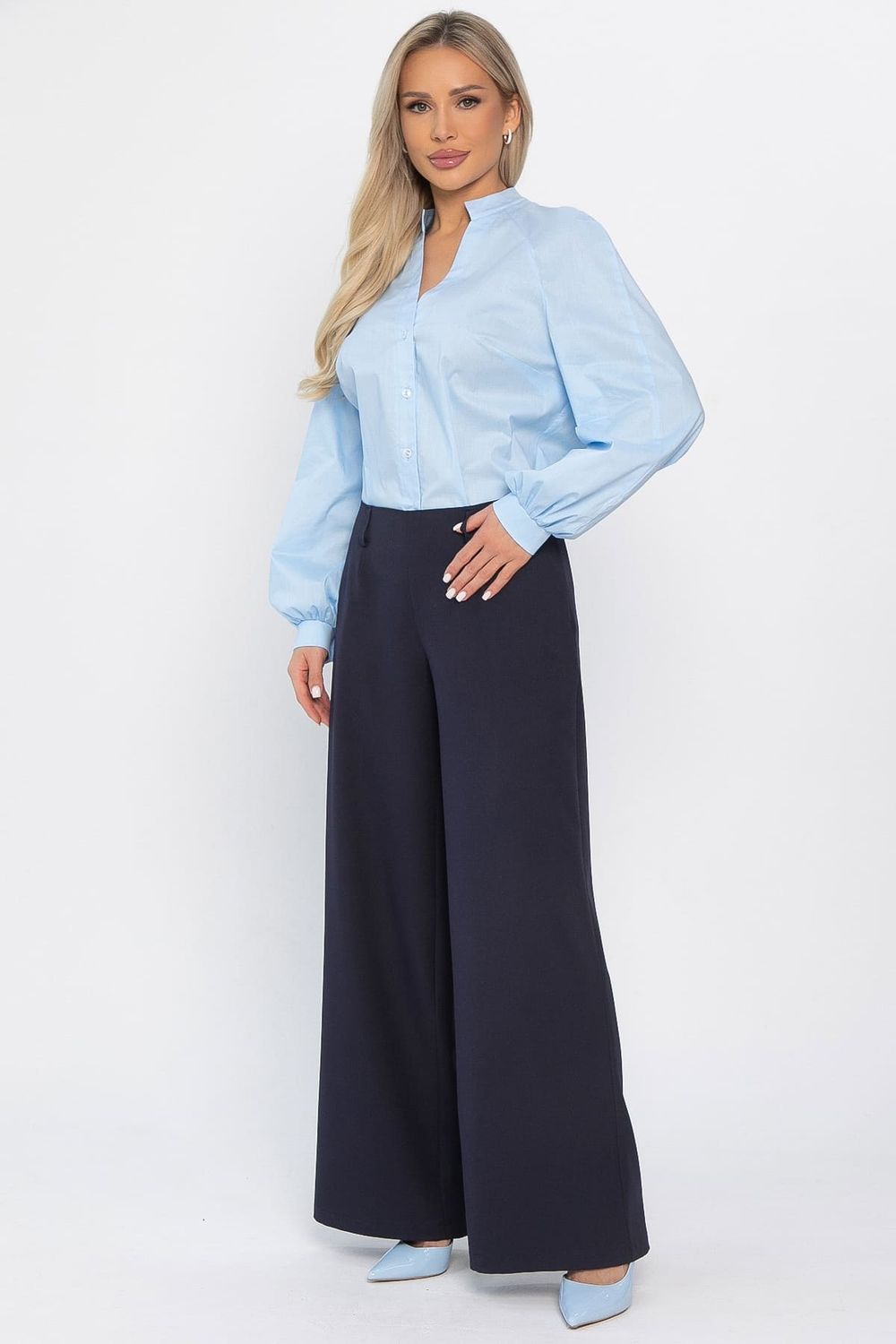 Брюки палаццо Настроение города (темно-синие) Б14510-8М LT Collection