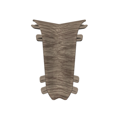 Угол внутренний для плинтуса 55 мм "Идеал Классик" 205 Дуб капучино