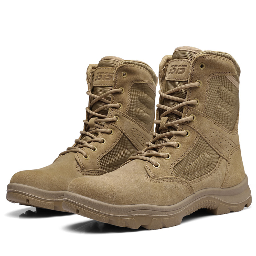 QIANGREN 3515 Combat Boots Men"s Apricot