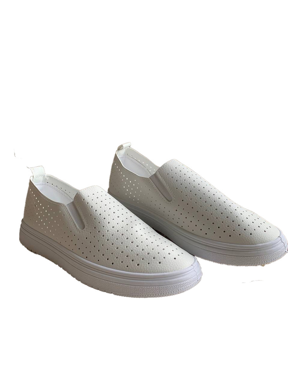 Слипоны Start Halilu женские из перфорированной экокожи, белый, 39