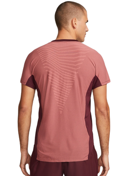 Мужское теннисное поло Nike Dri-Fit Advantage Slam Tennis Polo - night maroon/white