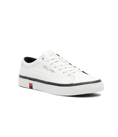 Кожаные кроссовки modern vulc corporate Tommy Hilfiger - белый(FM0FM04922)