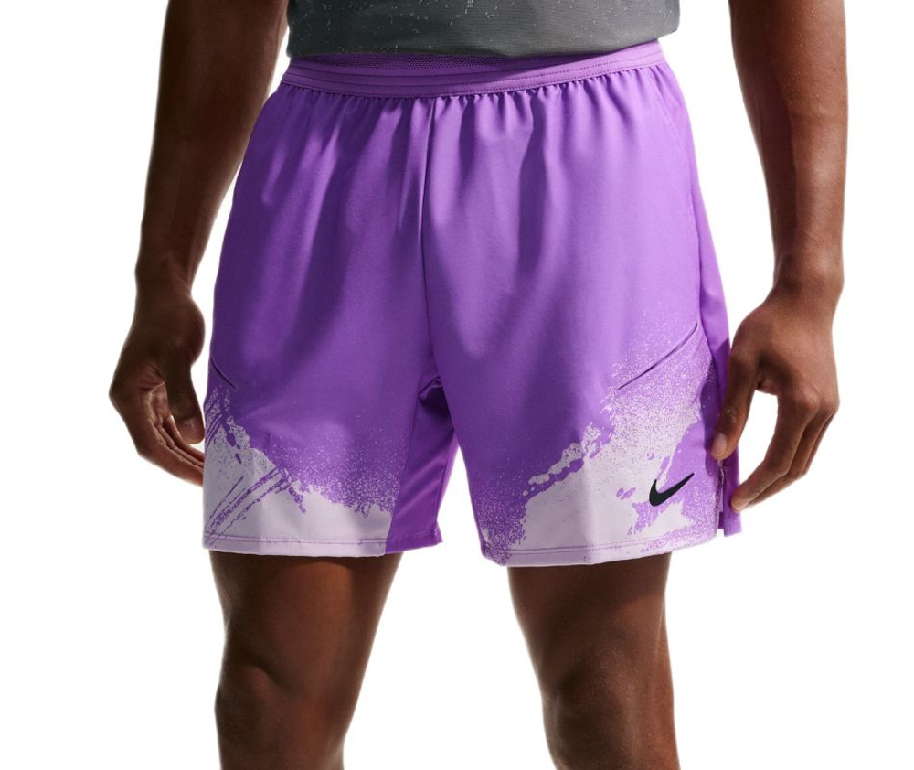 Мужские теннисные шорты Nike Court Paris Slam Dri-Fit Tennis - bright violet/violet mist/black