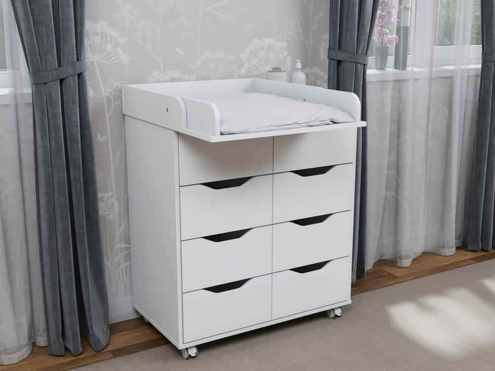 Комод со съемным пеленальным столиком Incanto Armonia цвет белый