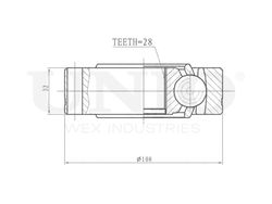 ШРУС внутренний UNIO CVJ-30146