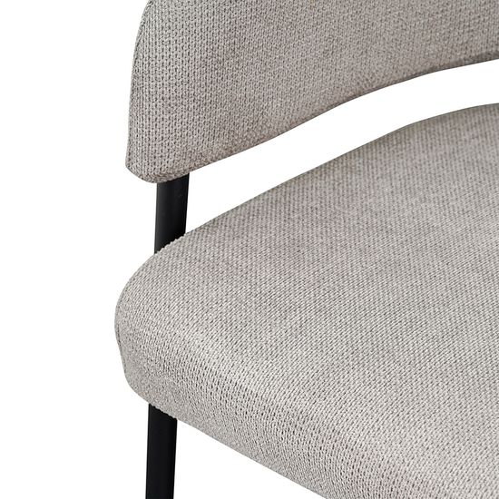 Кресло wendy, фактурный шенилл, серое