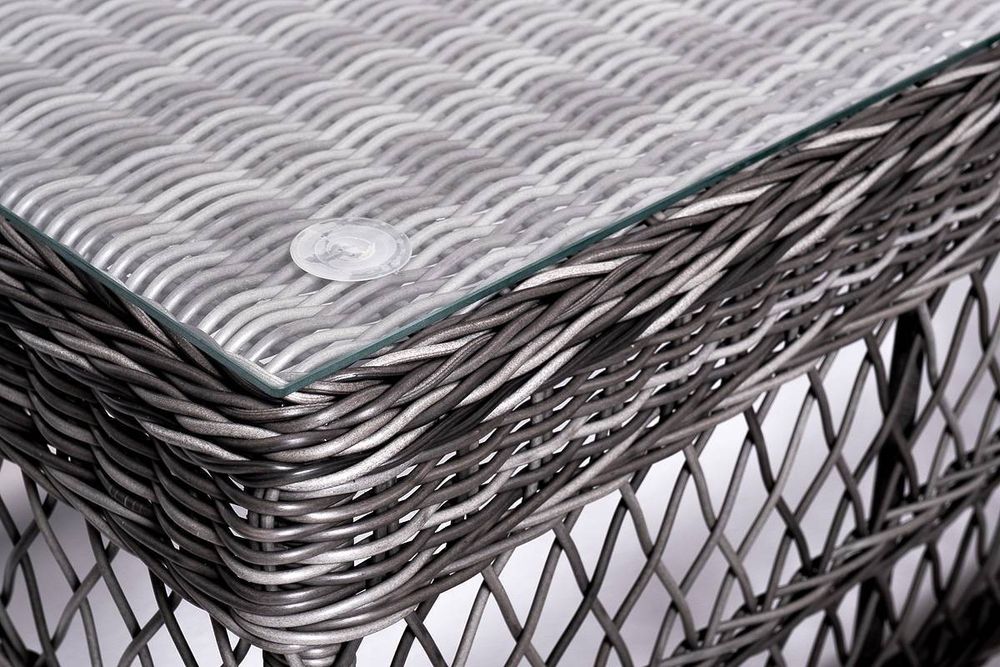 "Асти" лаунж-зона из искусственного ротанга на 4 персоны, цвет графит