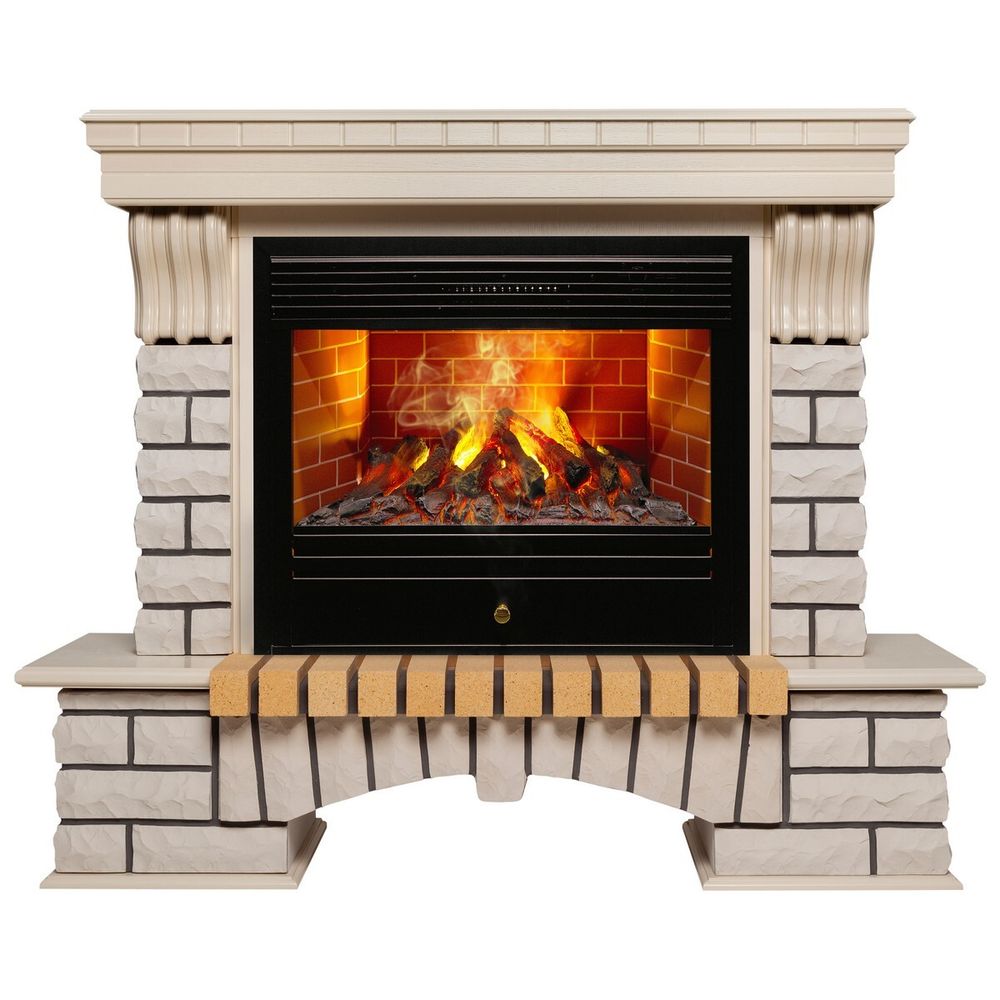 Электрокамин RealFlame Country 26 WT с очагом 3D Novara