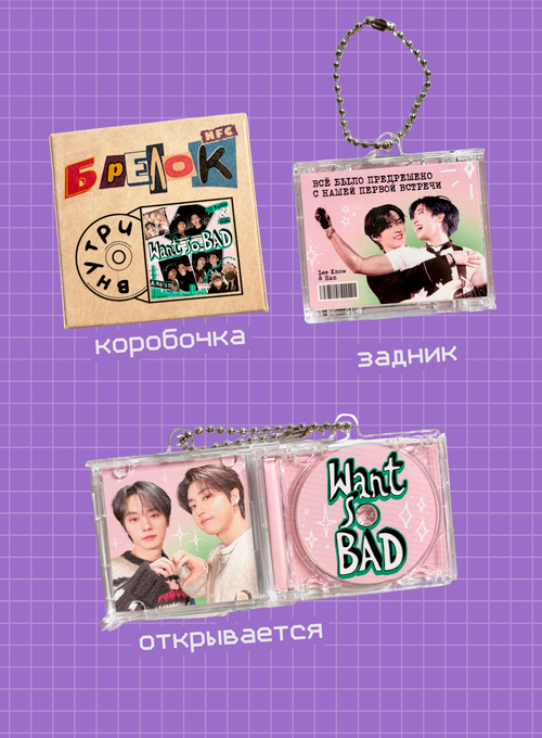 Брелок / Мини компакт-диск (с NFC чипом) / Want So Bad