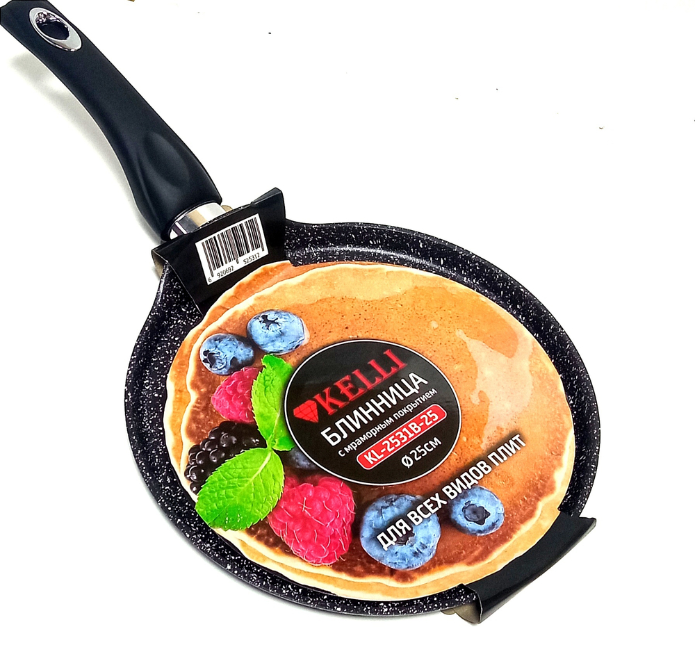 Сковорода блинная 25см. Kelli KL-2531B-25