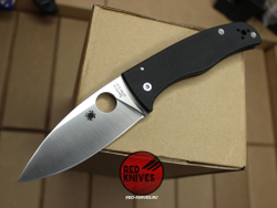 Нож Spyderco Bodacious - черная рукоять, светлый клинок RK/492