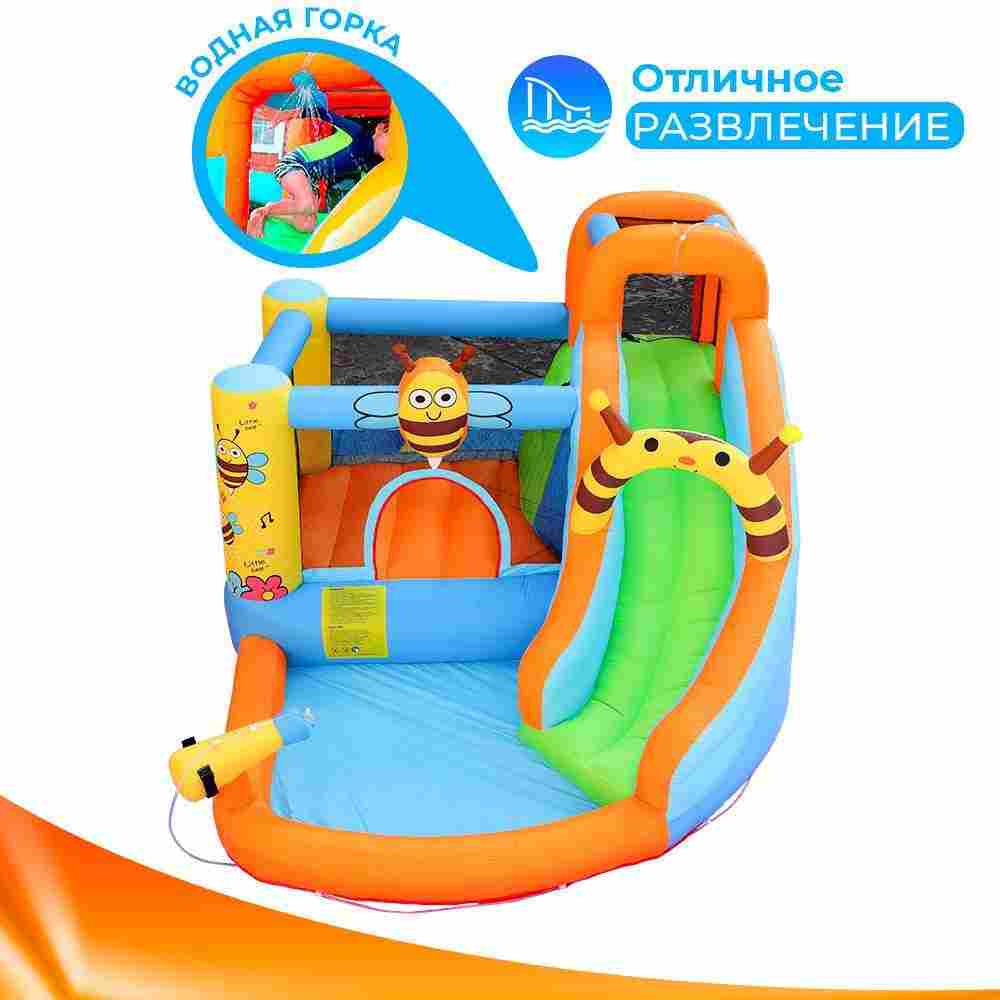 Батут детский на дачу "Весёлая пчёлка" 3,55*3*2,05 м