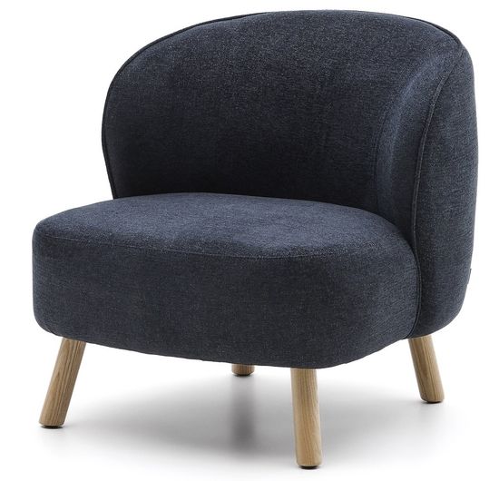 Кресло Ulit из серого шенилла с ножками из бука в натуральной отделке Испания LA Forma