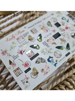 Набор слайдеры 2шт Lucky Rose. Foil 095, 096