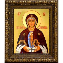 Албазинская (Слово Плоть Бысть). Икона Божьей Матери на холсте.