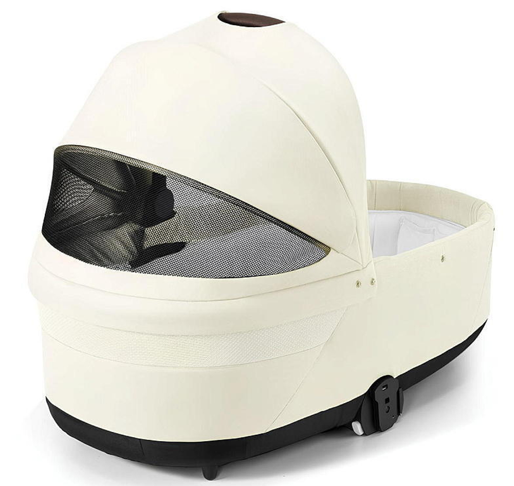 Коляска Cybex Talos S Lux TPE complete Aton B2 Bay Blue 3 в 1 Seashell Beige с дождевиками