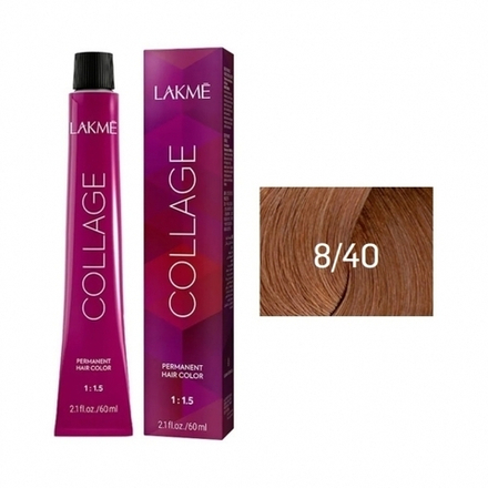 Lakme Collage Крем-краска для волос, 8/40 Блондин медный, 60 мл