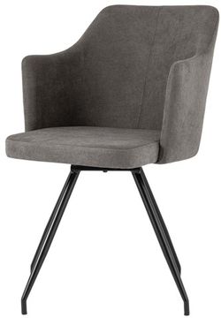 Стул Suri вращающийся шеннил серо-коричневый