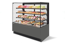 Витрина Кондитерская Vete II kub 90, Антрацит/Серый матовый (VG033.B7016M)