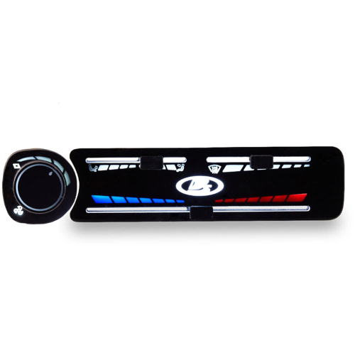 Ручки управления блоком отопителя с рычажками для ваз 2113 2114 2115 с белой подсветкой